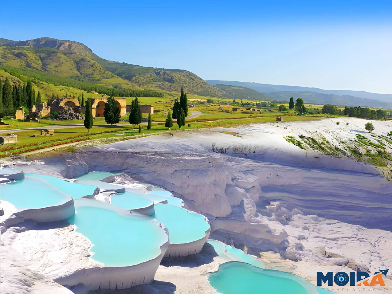 Pamukkale-Travertines-Denizli-Turkey