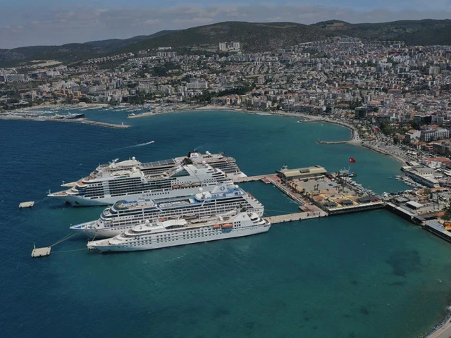 cruise-ships-docked-coastal-city-port-tourism-maritime-travel-turkey