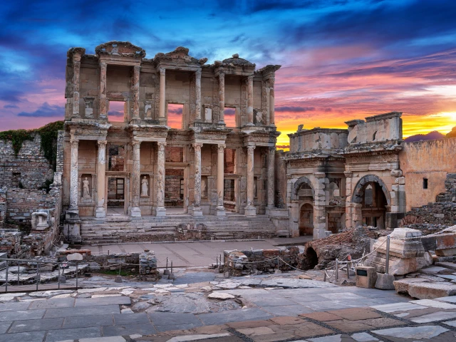 Library-of-Celsus-Ephesus-Front-Facade-Turkey
